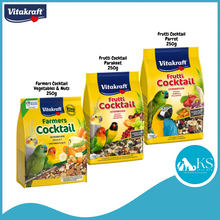 Load image into Gallery viewer, Vitakraft Birds Frutti Cocktail Parakeets / Parrot / Farmers Cocktail Vegetables &amp; Nuts 250g Bird Food Treats