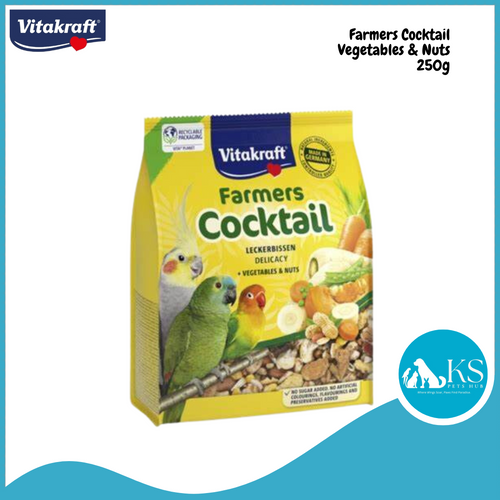 Vitakraft Birds Farmers Cocktail Vegetables & Nuts 250g Bird Feed