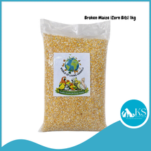 Load image into Gallery viewer, [WOLA] World Of Living Animals Fine &amp; Medium Broken Corn / Maize Bits 1kg – Fresh, Clean &amp; Ready for Feeding 1kg Chicken Bird Feed