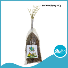 Load image into Gallery viewer, [WOLA Millet Spray] World Of Living Animals Yellow / Red Seeds 200g Bird Treats