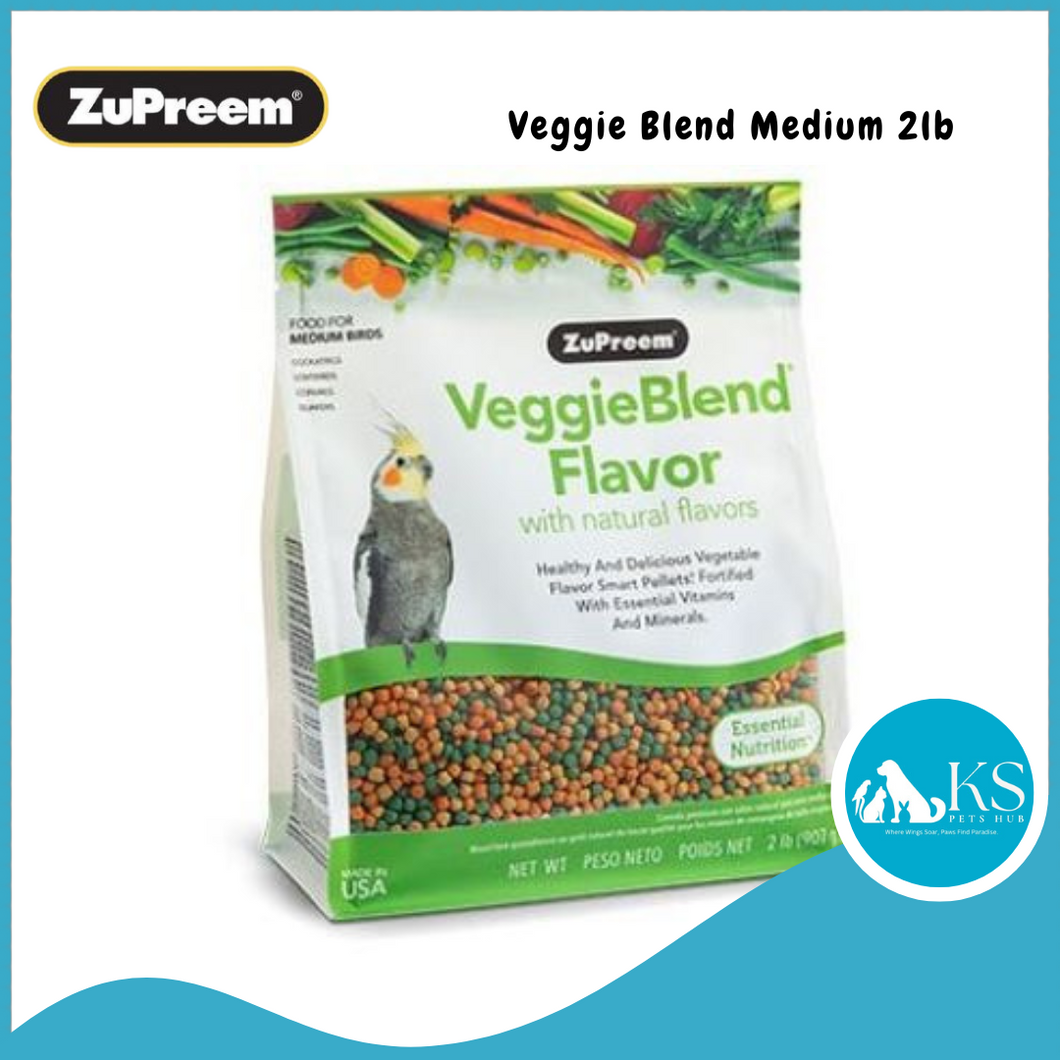 Zupreem Veggie Blend Medium / Parrot 3.25lb Bird Feed