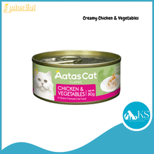 Load image into Gallery viewer, Aatas Cat Creamy Chicken Assorted Flavors 80g x 24 (1 Carton) Cat Wet Food