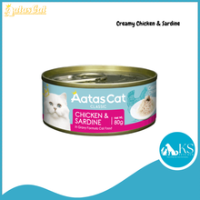 Load image into Gallery viewer, Aatas Cat Creamy Chicken Assorted Flavors 80g x 24 (1 Carton) Cat Wet Food