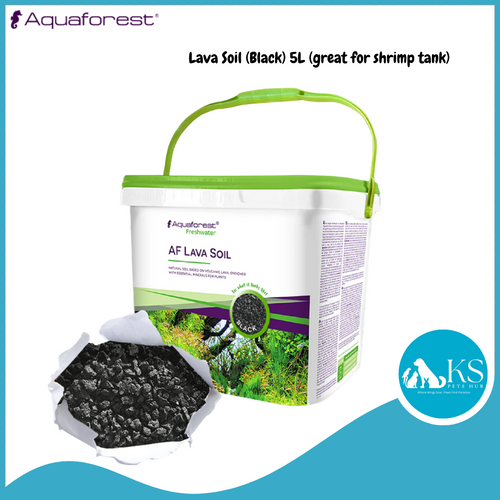 Aquaforest Lava Soil (Black) 5L (great for shrimp tank) Fish & Aquatic