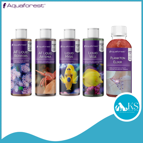 Aquaforest Liquid Rotifers/  Liquid Artemia/ Liquid Mysis/ Liquid Vege/ Plankton Elixir 250ml Fish & Aquatic