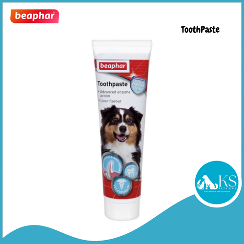 Beaphar Tooth Paste Liver Flavor 100g For Cats Dogs Dental Hygiene Care