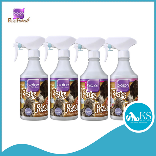 Bioion Pets Pounce Pets Germs-Free Sanitizer Water Based Sakura 500ml Cats Dogs