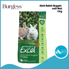 Load image into Gallery viewer, Burgess Excel Adult Rabbit Nuggets with Mint 1.5kg