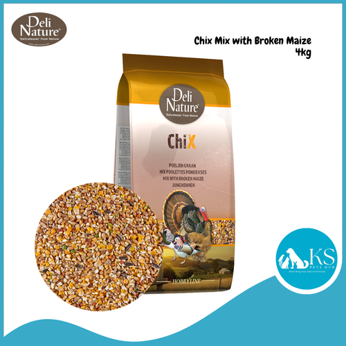 Deli Nature Chix Mix with Broken Maize 4kg Bird Feed