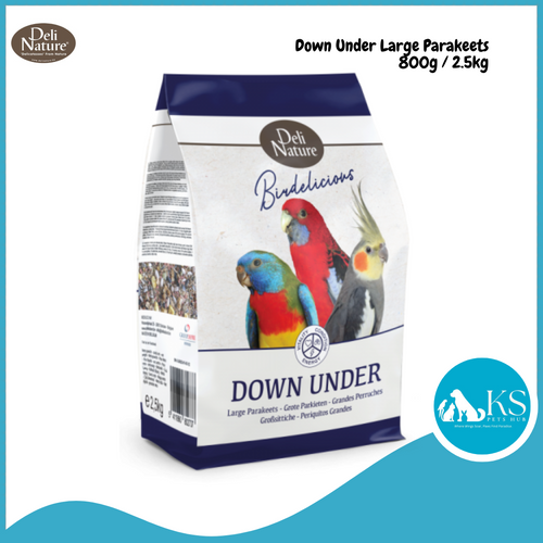 Deli Nature Birdelicious Down Under Large Parakeets (Cockatiels) 800g / 2.5kg Bird Feed