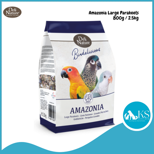 Deli Nature Birdelicious Amazonia Large Parakeet 800g / 2.5kg Bird Feed