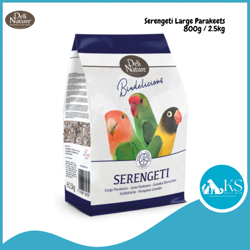 Deli Nature Birdelicious Serengeti Large Parakeet 800g / 2.5kg Bird Feed