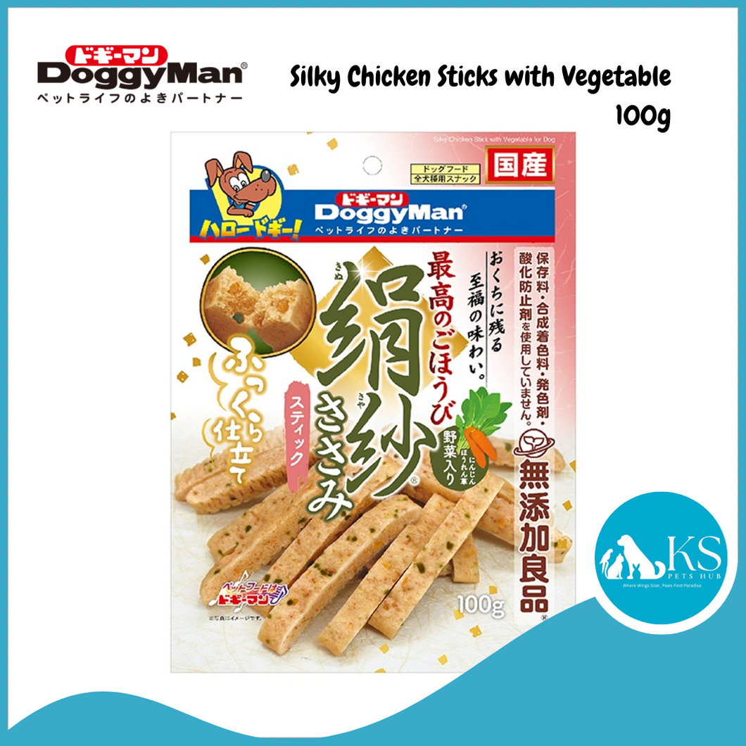Doggyman Silky Chicken Sticks with Vegetable 100g