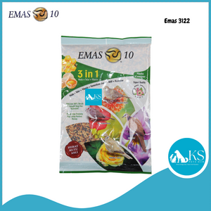 Emas 10 3-in-1 Mixed Millet with Honey Seeds 300g #3122 Song Bird Feed