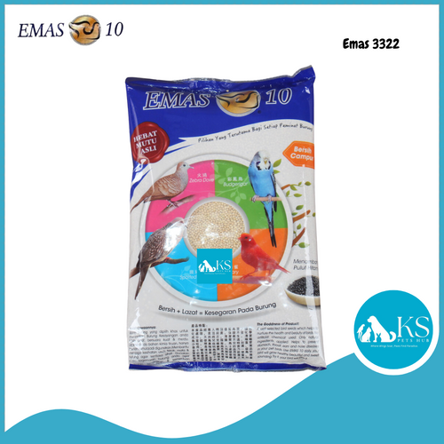 Emas 10 White Millet Seeds 1kg #3322 Bird Feed