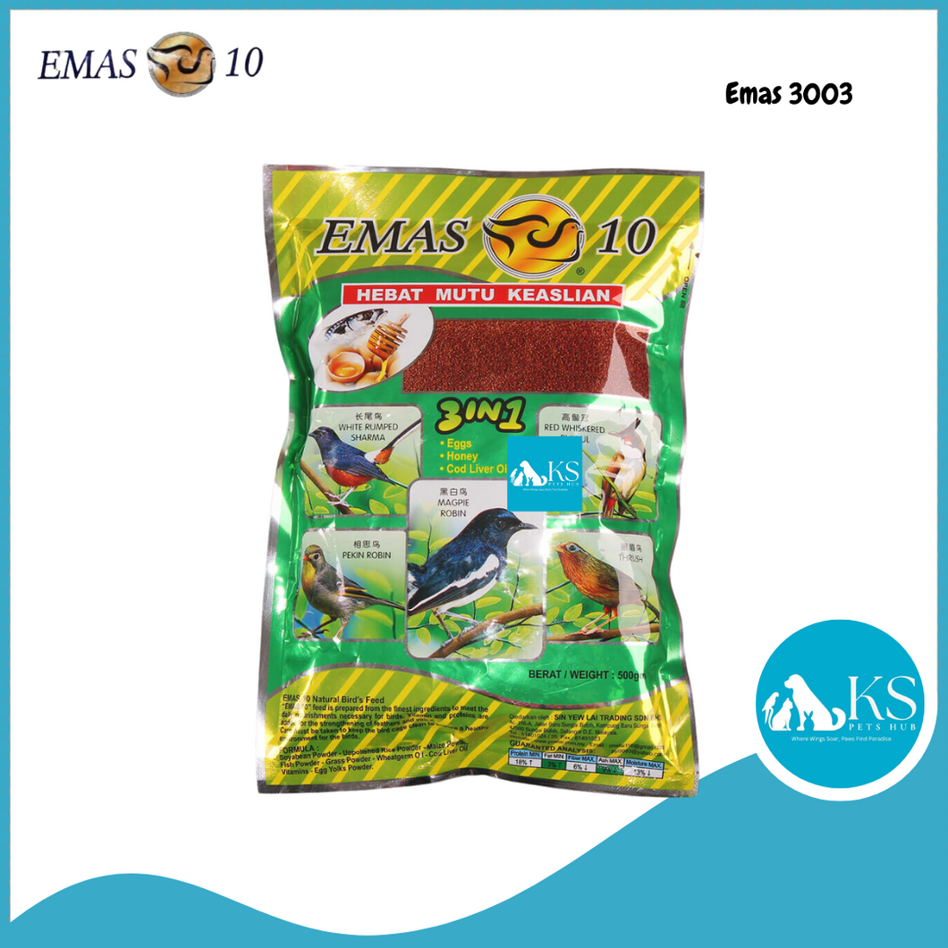 Emas10 3-in-1 Crumble 450g #3003 Song Bird Feed