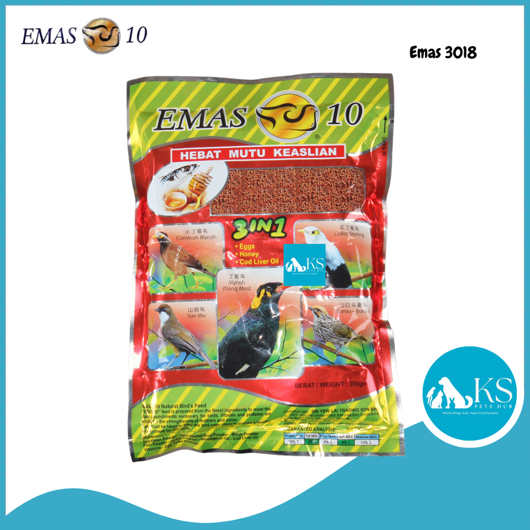 Emas10 3-in-1 Fine 450g #3018 Song Bird Feed