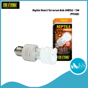 Exo Terra Reptile Desert Terrarium Bulb UVB150 PT2188 - 13W Reptiles, Amphibians and Invertebrates