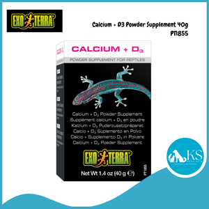Exo Terra Calcium + D3 Powder Supplement 40g PT1855