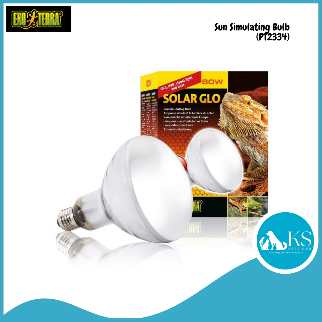 Exo Terra Solar Glo 80W Sun Simulating Bulb - PT2334 Reptiles