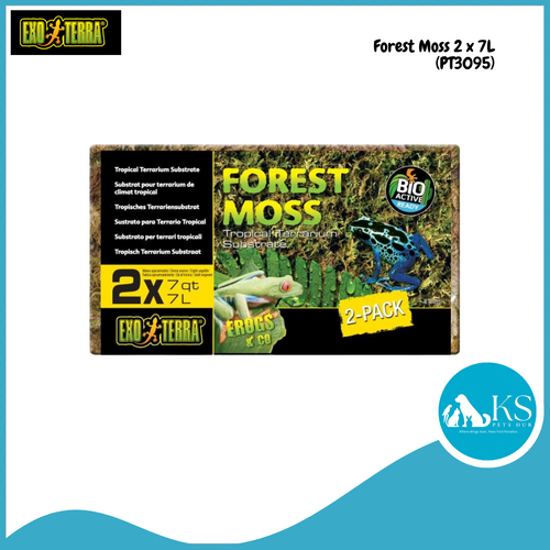 Exo Terra Forest Moss / Tropical Terrarium Substrate 2x7L PT3095 Tropical Terrarium Substrate