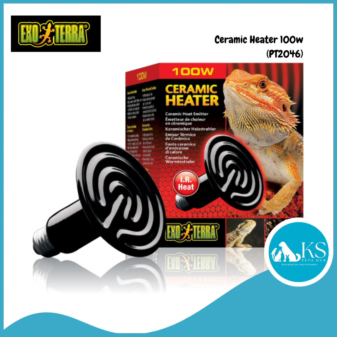 Exo Terra Ceramic Heater 100w PT2046 Reptiles, Amphibians and