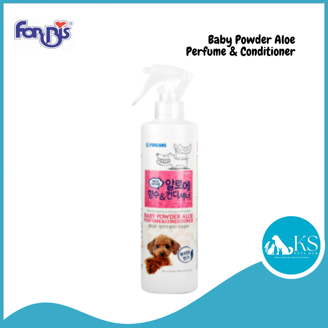 Forcans Forbis Baby Powder Aloe Perfume & Conditioner 300ml For Cats Dogs