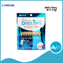 Load image into Gallery viewer, Forcans Denti 3 Fairy S  (3~7kg) 65g/ M (7~11kg) 75g/ L (11~22kg) 75g Dental Chews For Dogs