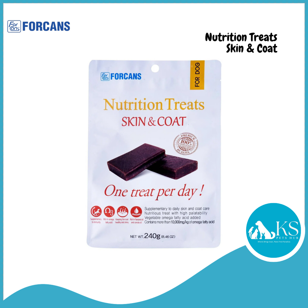 Forcans Nutritional Treats Skin & Coat For Dogs 240g