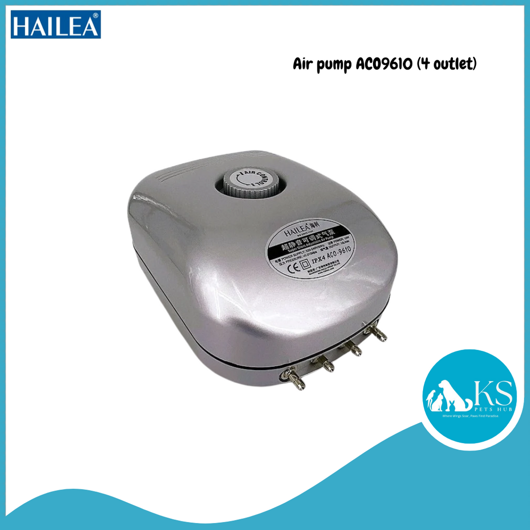 HAILEA Air pump ACO9610 (4 outlet) Fish & Aquatic