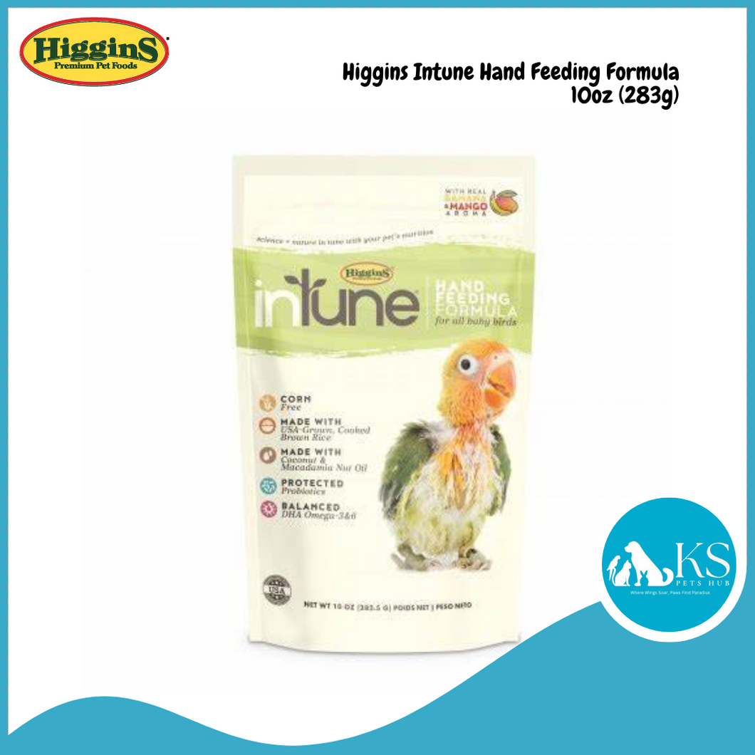 HigginS inTune Hand Feeding Formula 10oz(283g) / 5lb(2.27kg)