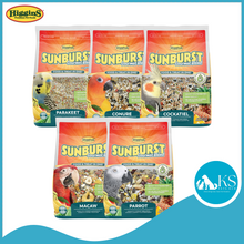 Load image into Gallery viewer, Higgins Sunburst Parakeet 2lb/ Conure 3lb / Cockatiel 3lb/ Parrot 3lb/ Macaw 3lb Bird Feed