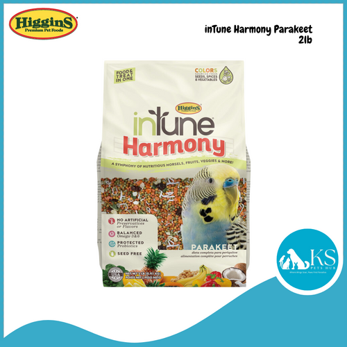 HigginS Intune Harmony Parakeet 2lb Bird Feed