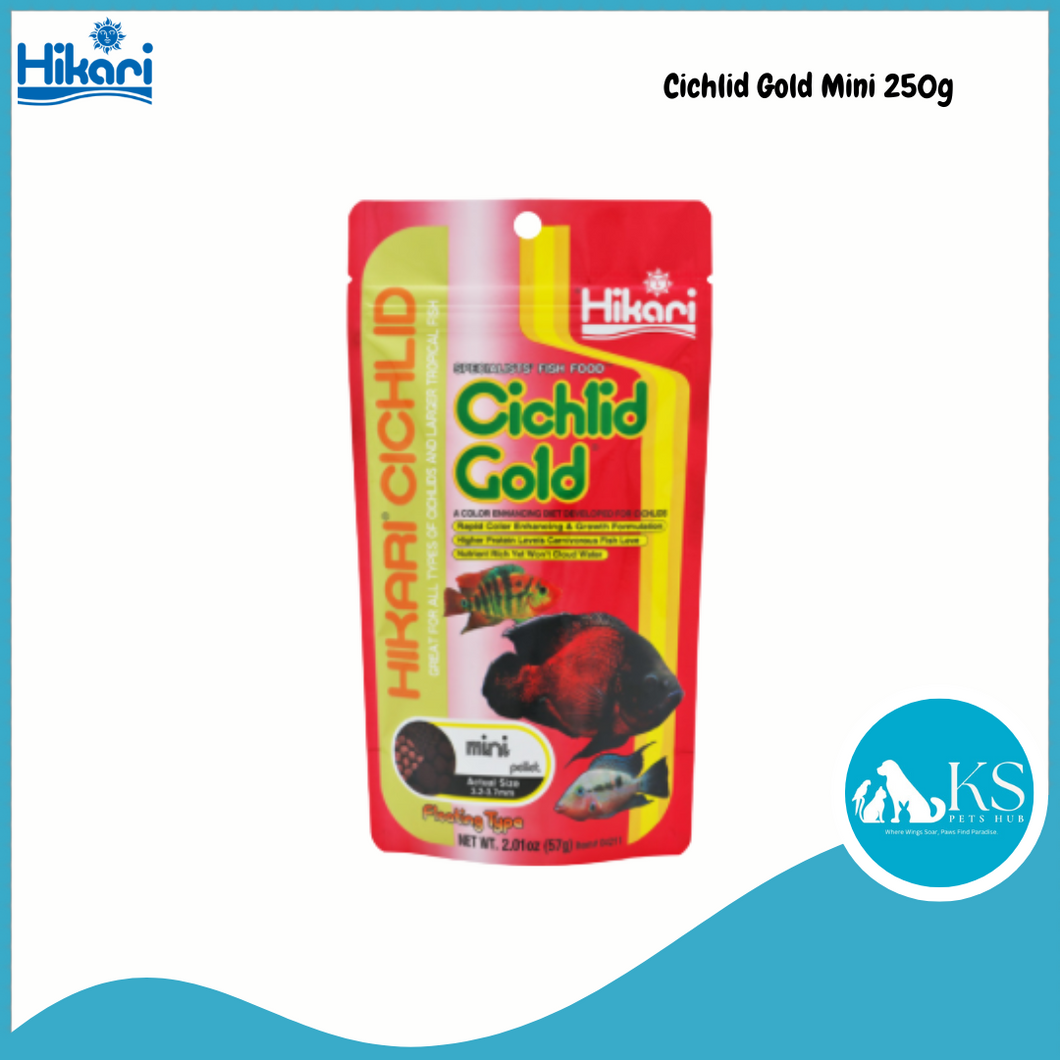 Hikari Cichlid Gold Mini 250g Fish Feed