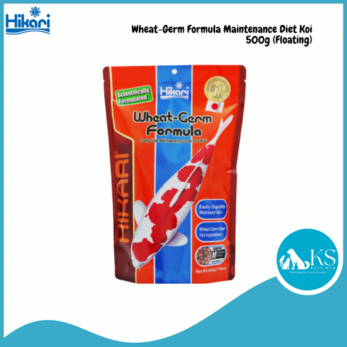 Hikari Wheat-Germ Formula Maintenance Diet For Koi 500g (Floating) Fish Feed