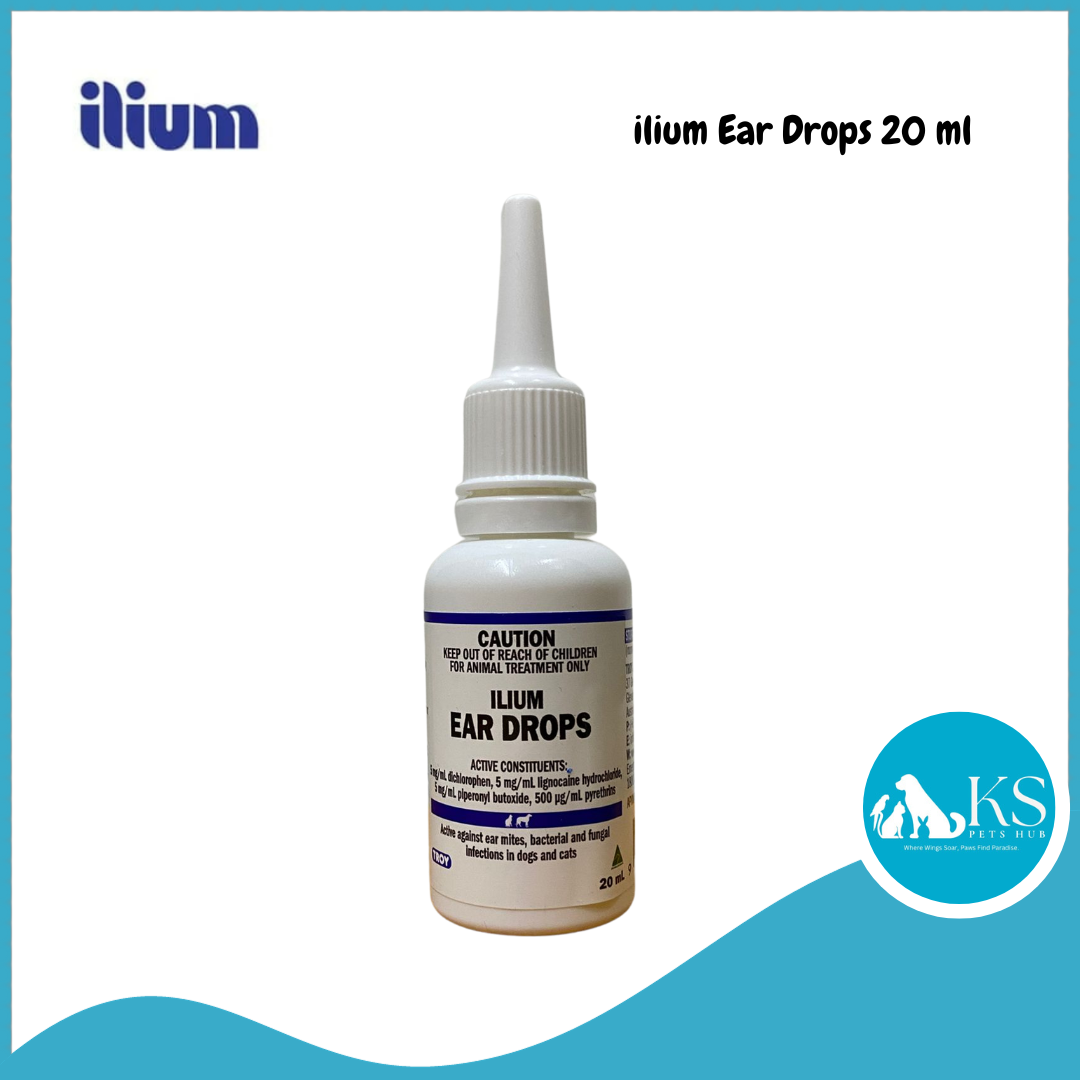 ilium Ear Drops 20 mL For Cats Dogs KS Pets Hub