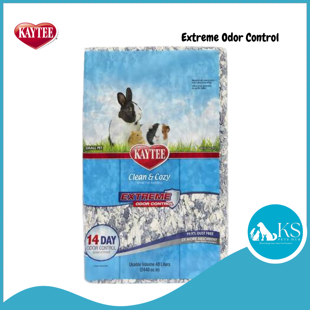 Kaytee Clean & Cozy Extreme Odor Control Paper Soft Bedding 40L