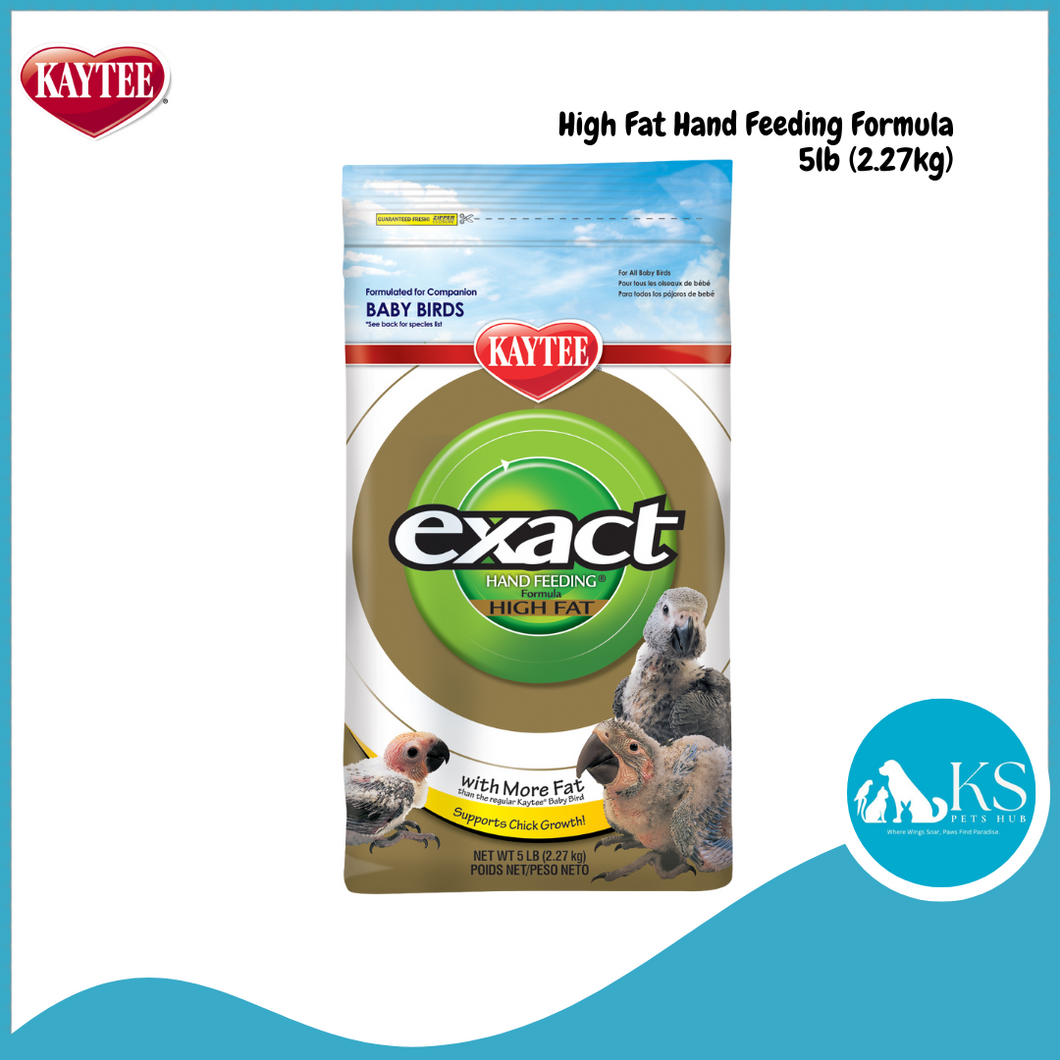 [Best Before: 01/24/2026] Kaytee Exact Hand Feeding High Fat Baby Birds 5lb (2.27kg) Bird Food