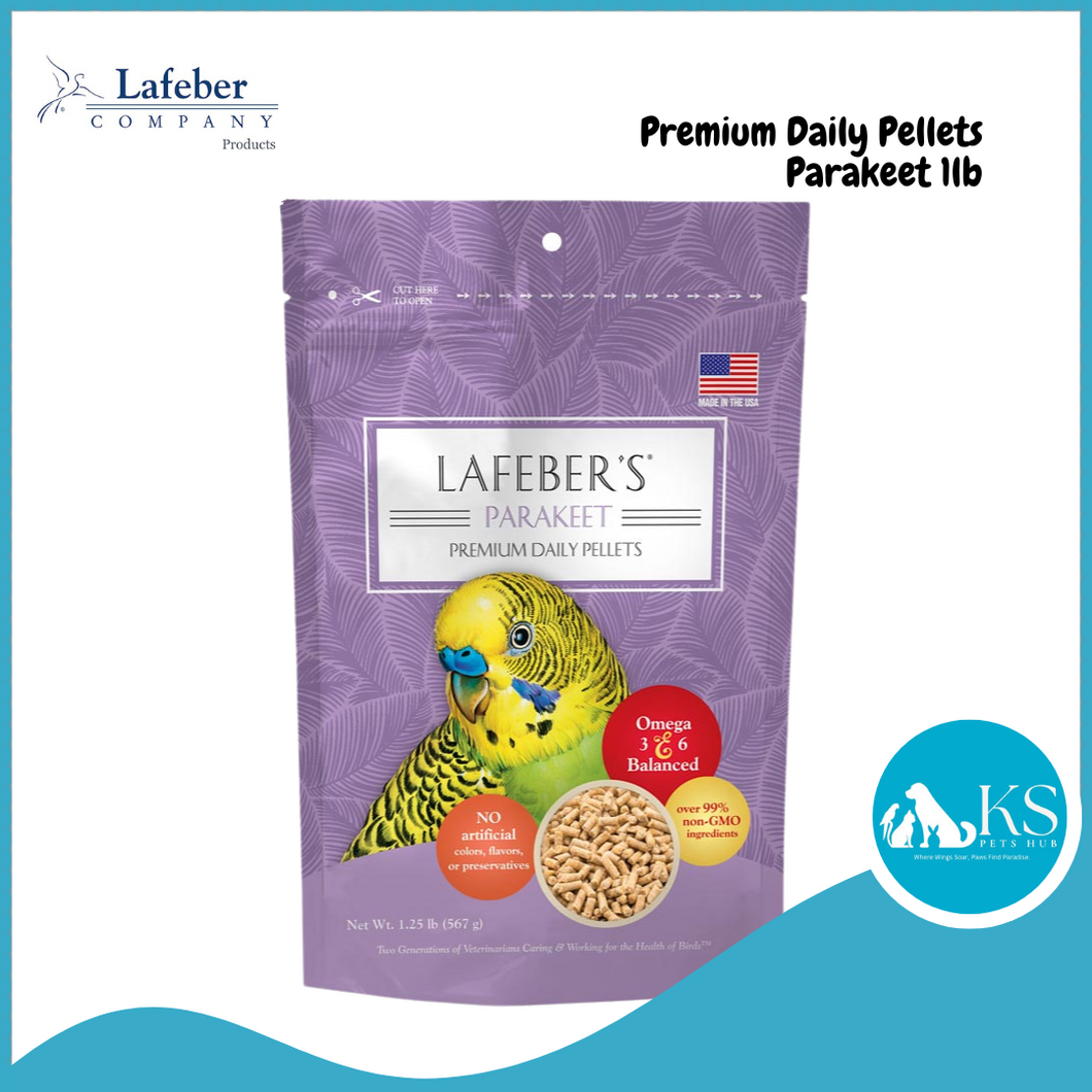 Lafeber Parakeet Premium Daily Pellets 1.25lb Parrot Bird Food Diet