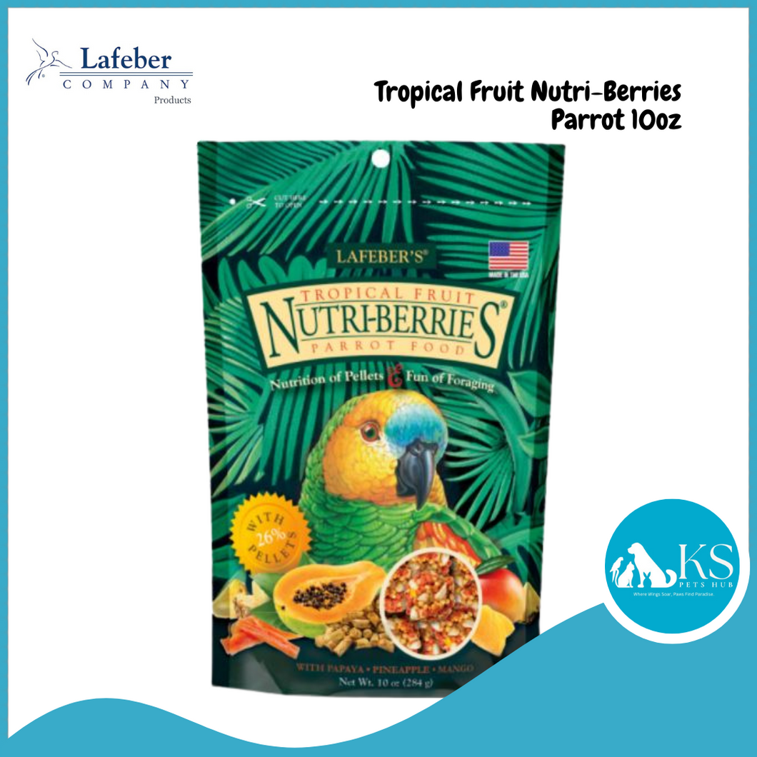 Lafeber Tropical Fruit Nutri-Berries for Parrots 10oz