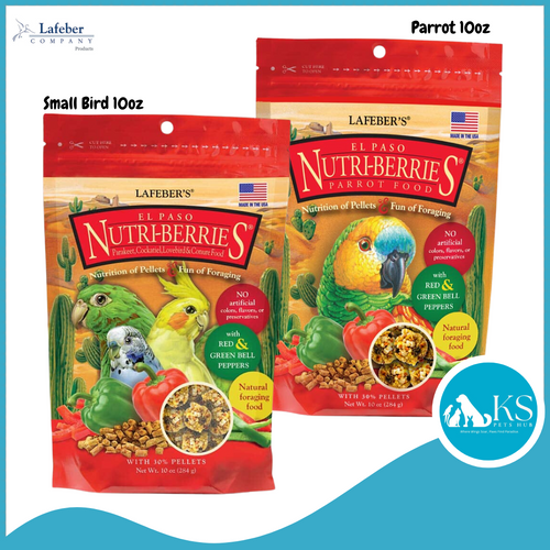 Lafeber El Paso Nutri-Berries Parrot / Small Bird 10oz Parrot Bird Feed