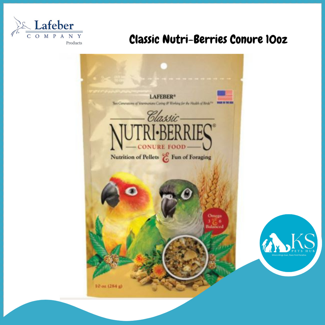 Lafeber Conure Nutri-Berries 10oz Parrot Bird Food Diet