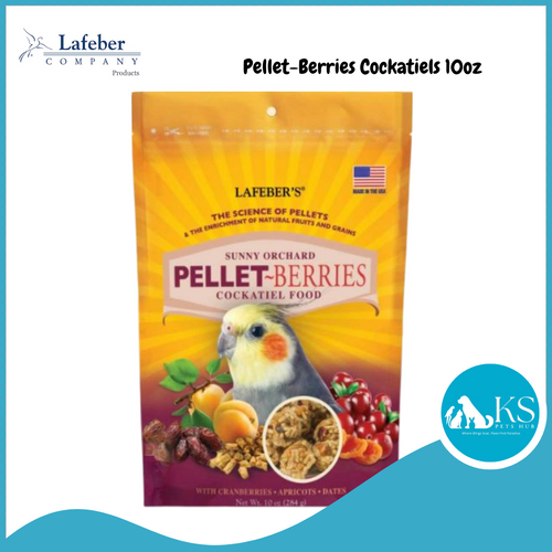 Lafeber Pellet-Berries for Cockatiels 10oz Parrot Bird Food Diet