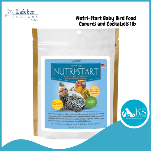 Lafeber Nutri-Start Baby Bird Food for Conures and Cockatiels 1lb Bird Feed