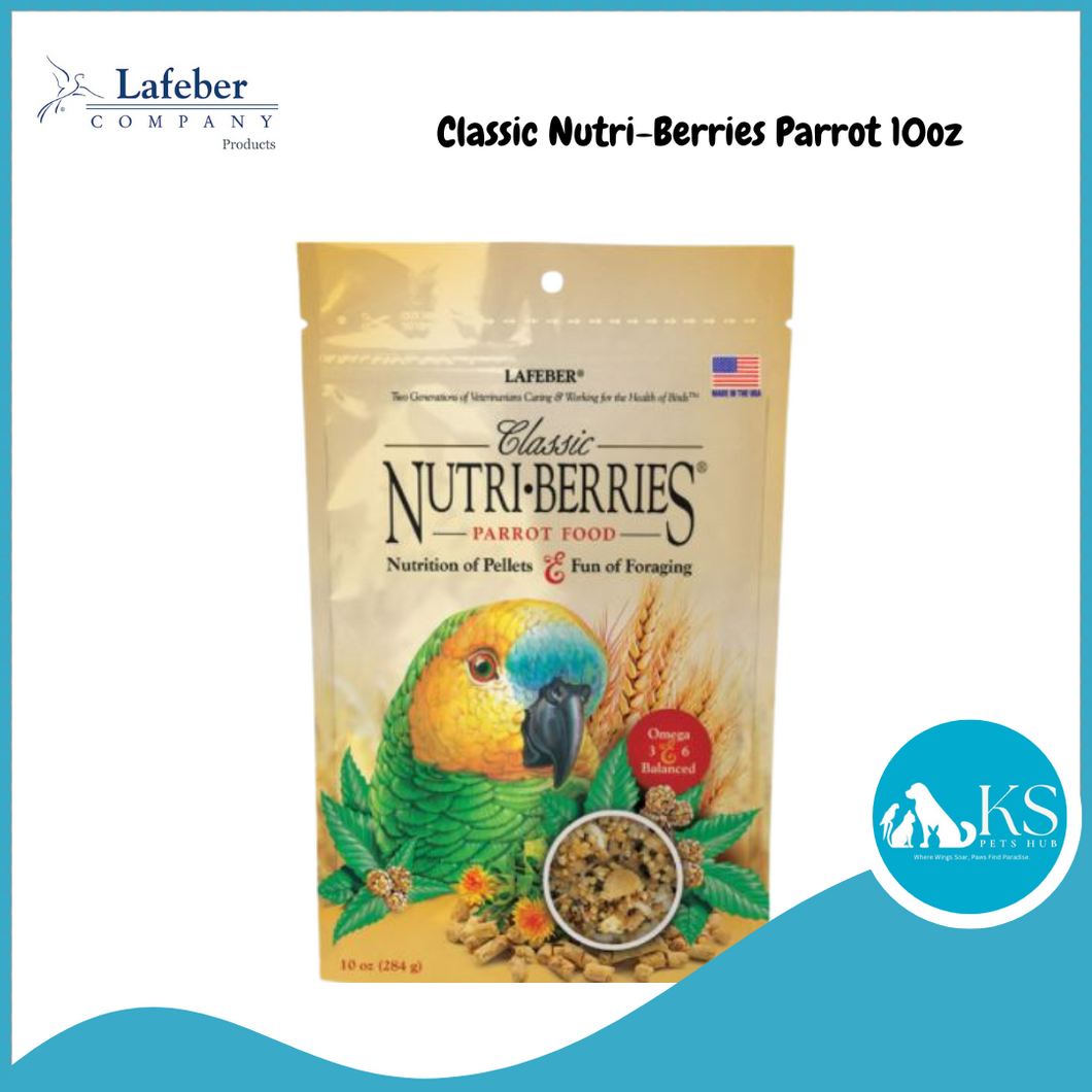 Lafeber Parrot Nutri-Berries 10oz Parrot Bird Food Diet