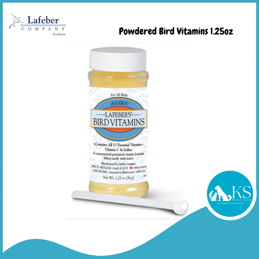 Lafeber Powdered Bird Vitamins 1.25oz Bird Feed