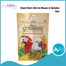Load image into Gallery viewer, Lafeber Macaw &amp; Cockatoo Nutri-Berries 10oz Parrot Bird Food Diet