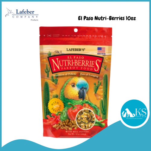 Lafeber El Paso Nutri-Berries 10oz Parrot Bird Food Diet