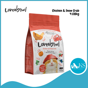 Loveabowl Grain Free Dry Cat Food 4.1kg (Chicken & Snow Crab)