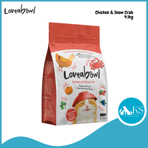 [ 4.1kg ] Loveabowl Grain Free Dry Cat Food (Chicken & Snow Crab), (Herring, Salmon, Lobster), (Chicken), (Salmon)